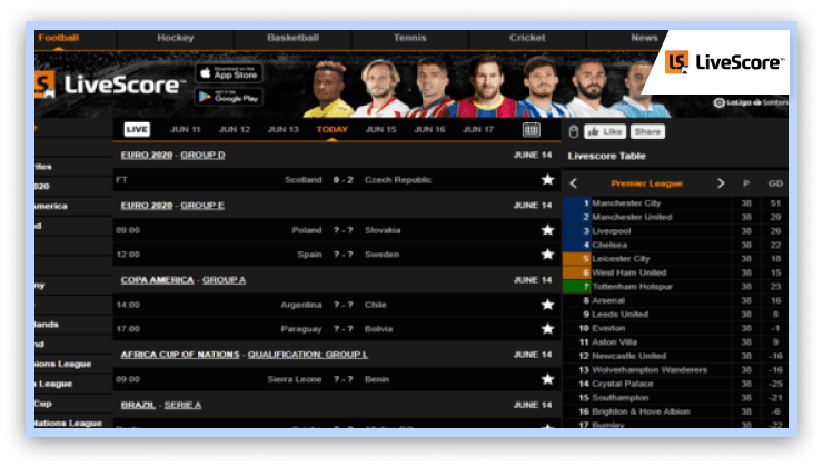 LiveScore