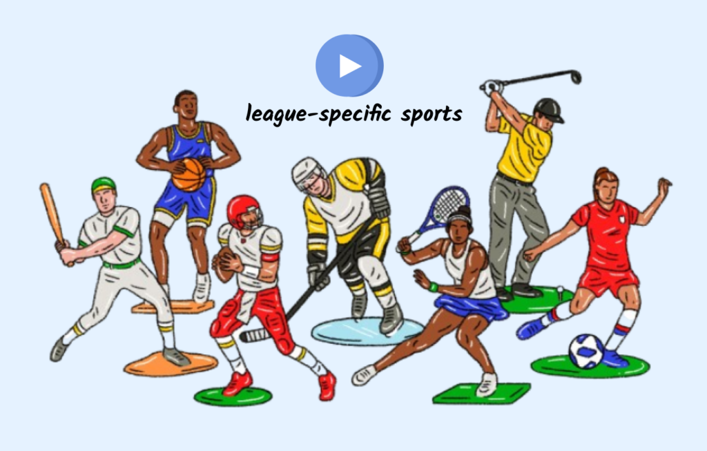 How to watch international and league-specific sports?