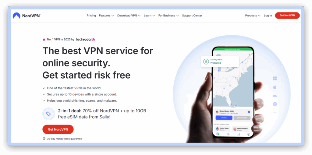 NordVPN new screenshot