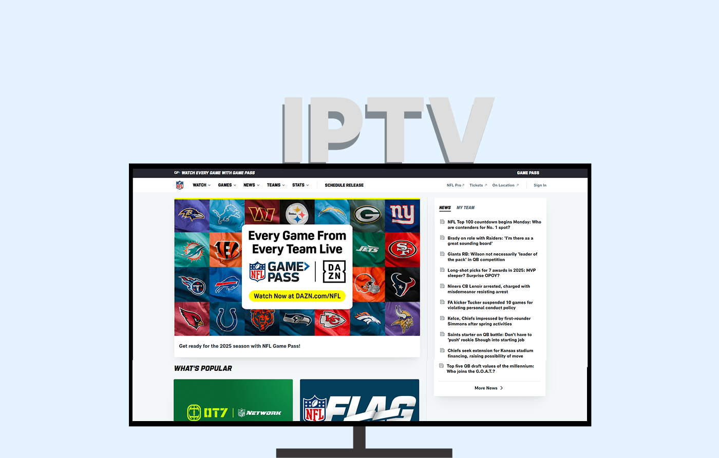 How to Watch NFL on IPTV