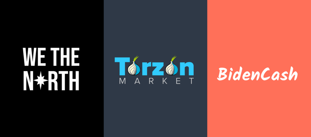 Popular dark web marketplaces