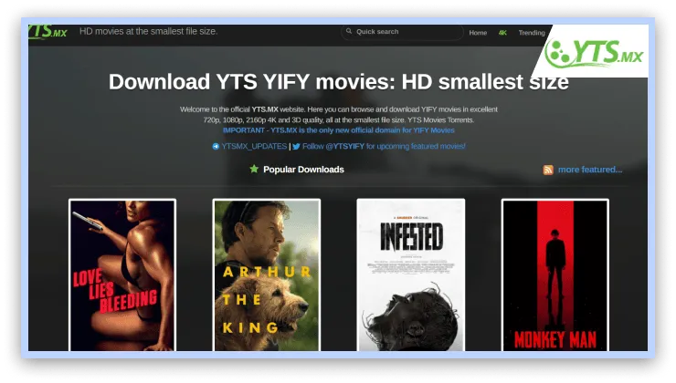 YTS Yify movies